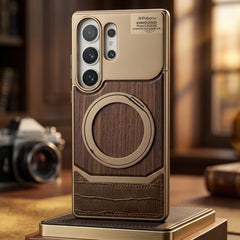 Jinkuhong Luxury Wood & Leather Hybrid Case - Elite Phones