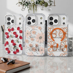 Luxury Floral MagSafe Transparent Case - Elite Phones