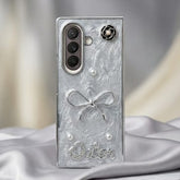Luxury Marble Pearl Diamond Foldable Phone Case - Elite Phones