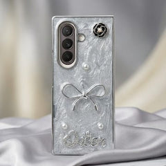 Luxury Marble Pearl Diamond Foldable Phone Case - Elite Phones