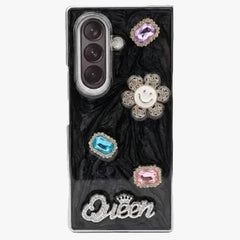 Luxury Marble Pearl Diamond Foldable Phone Case - Elite Phones