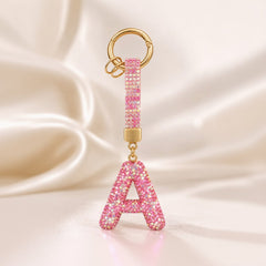 Luxury Rhinestone Initial Letter Keychain – Sparkling "Y" Bag Charm & Keyring - Elite Phones