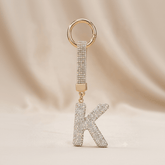 Luxury Rhinestone Initial Letter Keychain – Sparkling "Y" Bag Charm & Keyring - Elite Phones