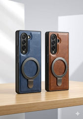 Magnetic Leather Kickstand Case for Samsung Galaxy Z Fold - Elite Phones