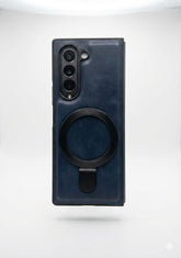 Magnetic Leather Kickstand Case for Samsung Galaxy Z Fold - Elite Phones