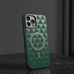Magnetic Triangle Pattern Leather Case - Elite Phones