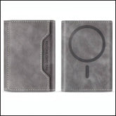 MOCOME Premium Tri-Fold Magnetic Leather Card Wallet (MagSafe Compatible) - Elite Phones