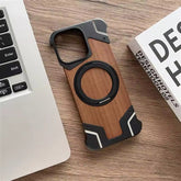 Moobifi Aluminum & Wood Case With MagSafe Armor Design - Elite Phones