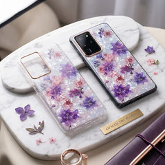 Mother of Pearl Pressed Flower Phone Case - Elite Phones