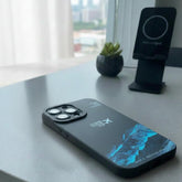 Mountain Blue Glowing Pattern Phone Case - Elite Phones