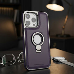 Nioyny Classic Leather Magnetic Case with Integrated Stand - Elite Phones
