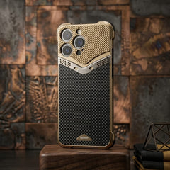 NJOYNY Luxury Hybrid Wood & Carbon Fiber Armor Case - Elite Phones
