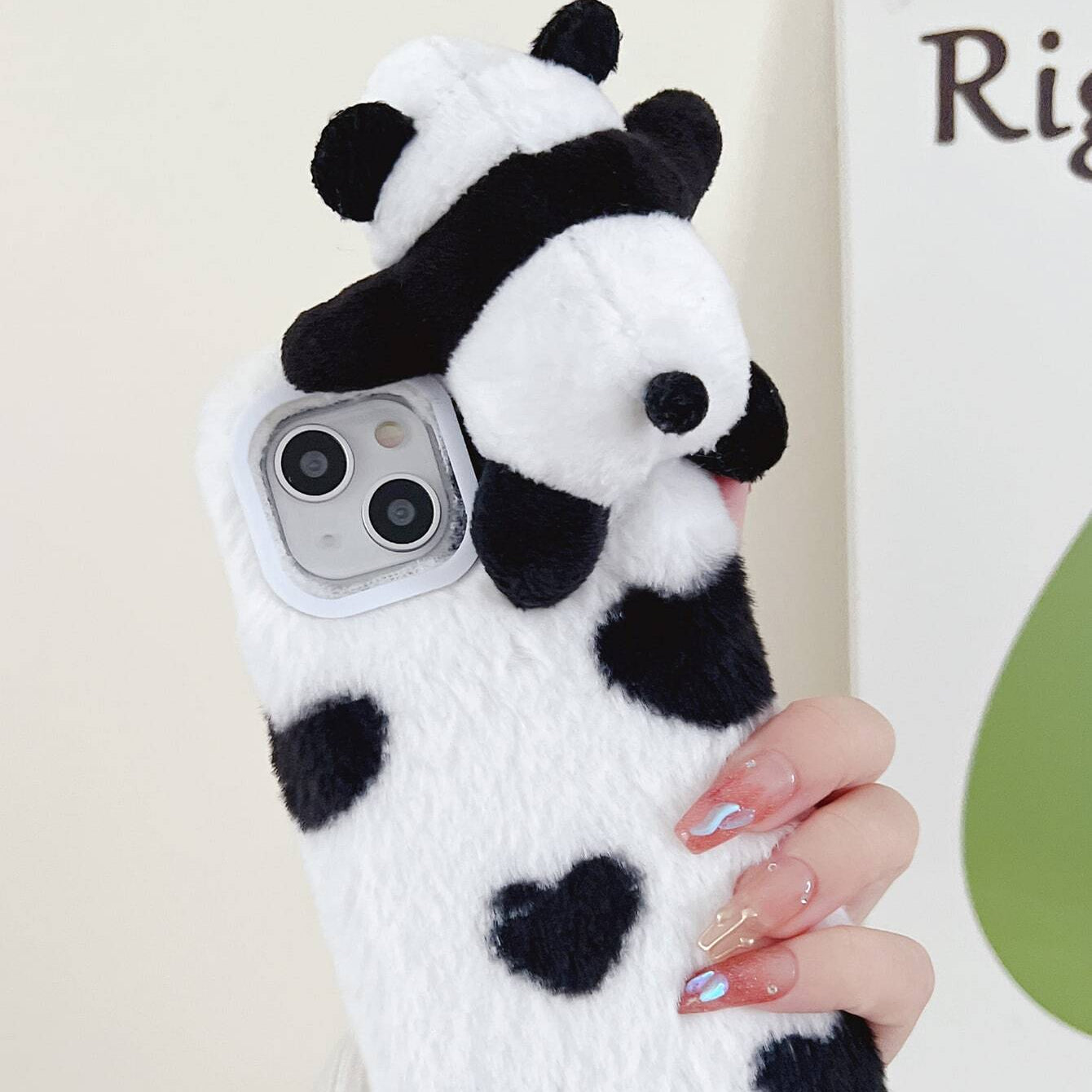 Panda Fur Case With Panda Doll - Elite Phones