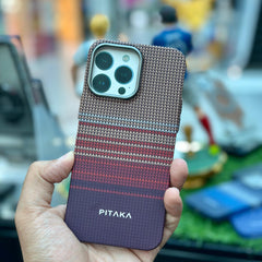 Pitaka Magsafe Slim Case Colorful Lines - Elite Phones