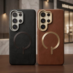 Premium Leather Magnetic Stand Case - Elite Phones