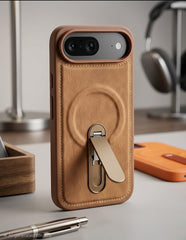 Premium Leatherette Series Magnetic Kickstand Case - Elite Phones