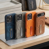 Premium Leatherette Series Magnetic Kickstand Case - Elite Phones