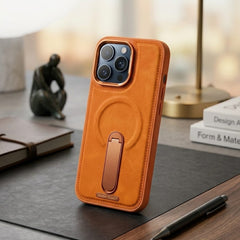 Premium Leatherette Series Magnetic Kickstand Case - Elite Phones