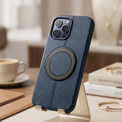 Premium Magnetic Leather Case with MagSafe Compatibility - Elite Phones