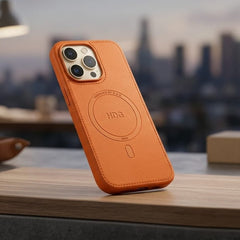 Premium Stitched Leather Magnetic Protective Case - Elite Phones