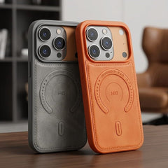 Premium Stitched Leather Magnetic Protective Case - Elite Phones