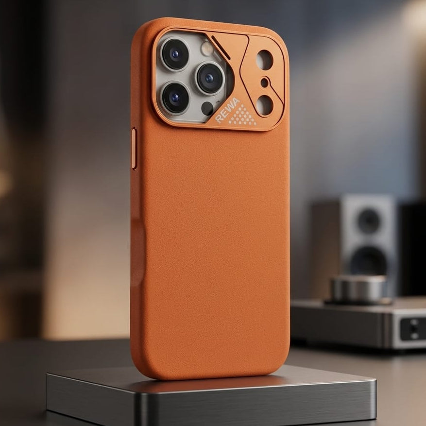 REWA Leather Texture Protective Case for iPhone - Elite Phones
