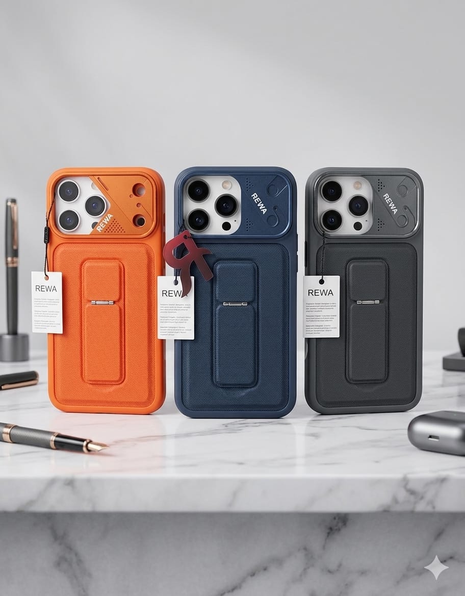 REWA Rugged Kickstand Protective Phone Case - Elite Phones