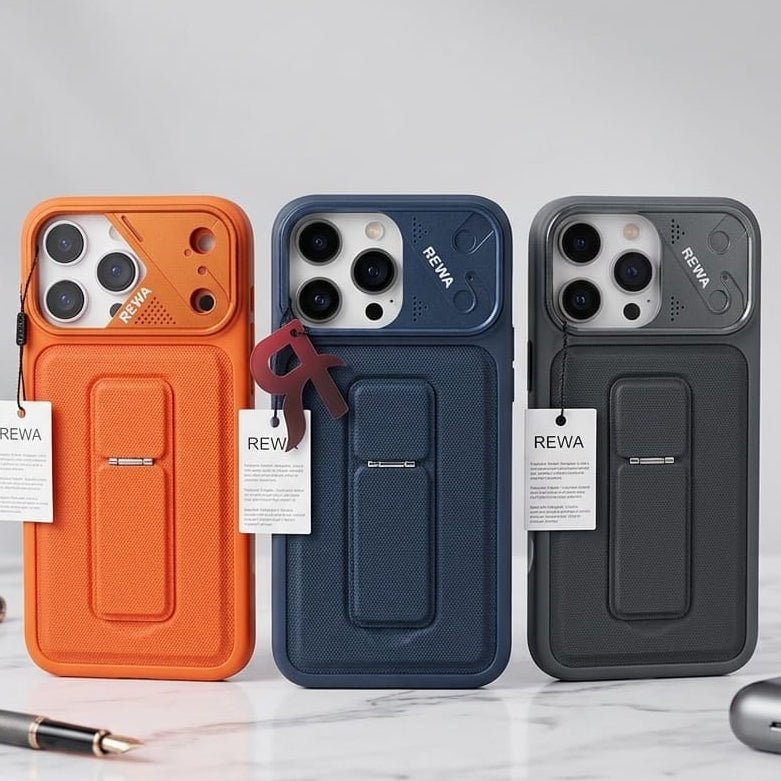 REWA Rugged Kickstand Protective Phone Case - Elite Phones