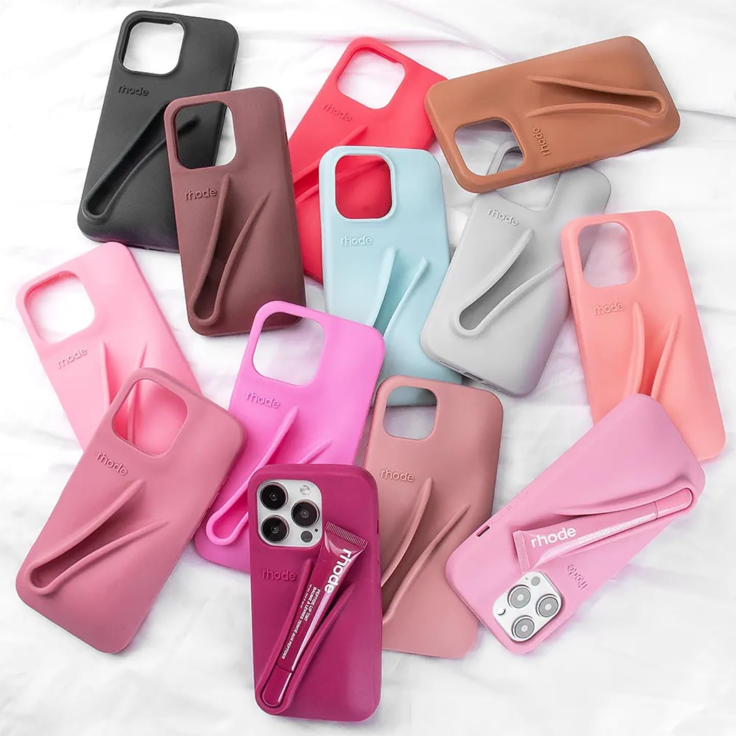 Rhode Rubber Case With Lip Stick - Elite Phones