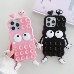 Rubber Funny Cartoon Character - Labubu with Suction Cups - Elite Phones
