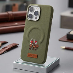 Santa Barbara Polo & Racquet Club Embroidered Canvas/Fabric Series Case with MagSafe - Elite Phones