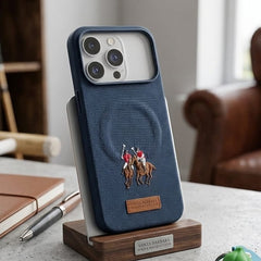 Santa Barbara Polo & Racquet Club Embroidered Canvas/Fabric Series Case with MagSafe - Elite Phones