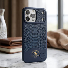 Santa Barbara Polo & Racquet Club Python Skin Texture Leather Case - Elite Phones