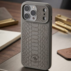 Santa Barbara Polo & Racquet Club Python Skin Texture Leather Case - Elite Phones