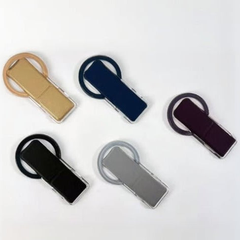 Sleek & Luxurious Leather Phone Grip & Kickstand - Elite Phones