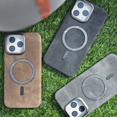 Slim Fit Rubber Metal Magsafe Case With Camera Shield - Elite Phones