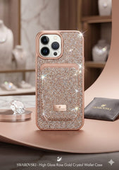 Swarovski Crystal Smartphone Case with Integrated Card Holder - Elite Phones