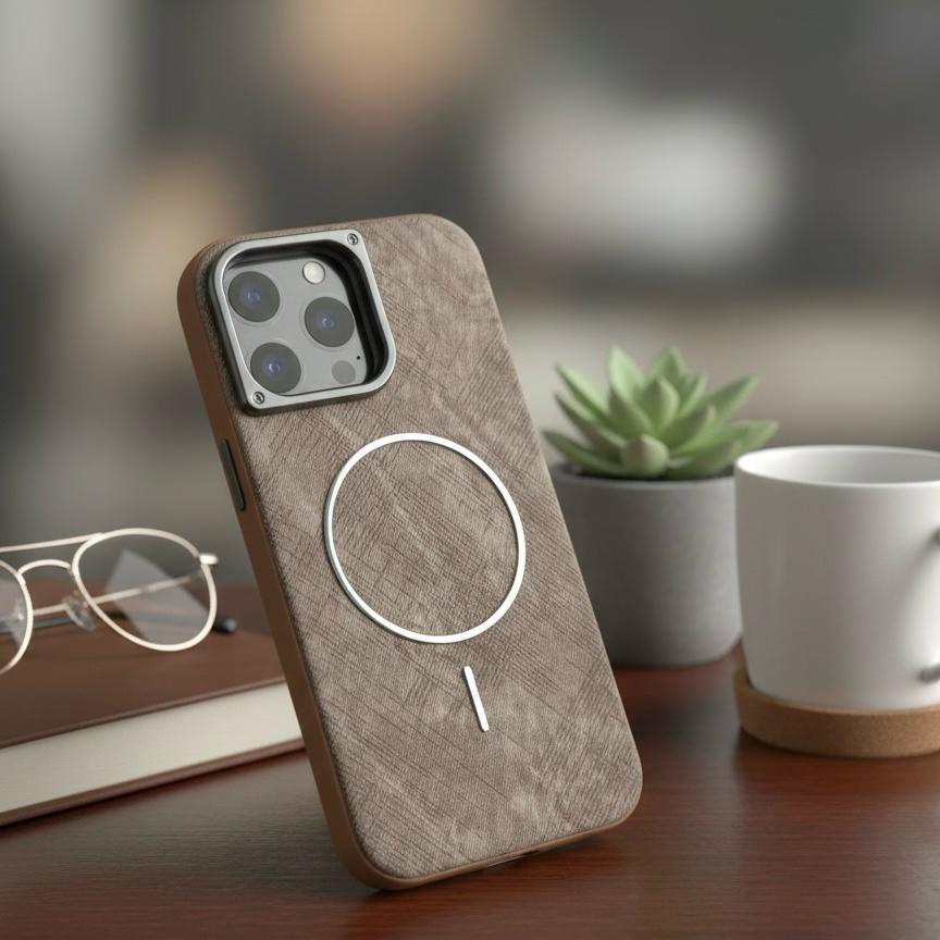 Titanium Fiber Texture MagSafe Case - Elite Phones
