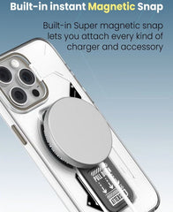Transparent Writen Case Magesafe With Strap And Stand - Elite Phones