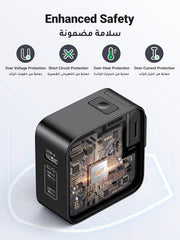 UGreen 3 Port Fast Charger 65W - Elite Phones