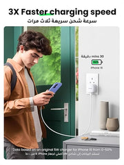 UGreen Charger 20w USB - C Fast Charger White - Elite Phones