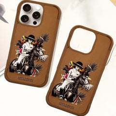 Polo With Lady And Horse