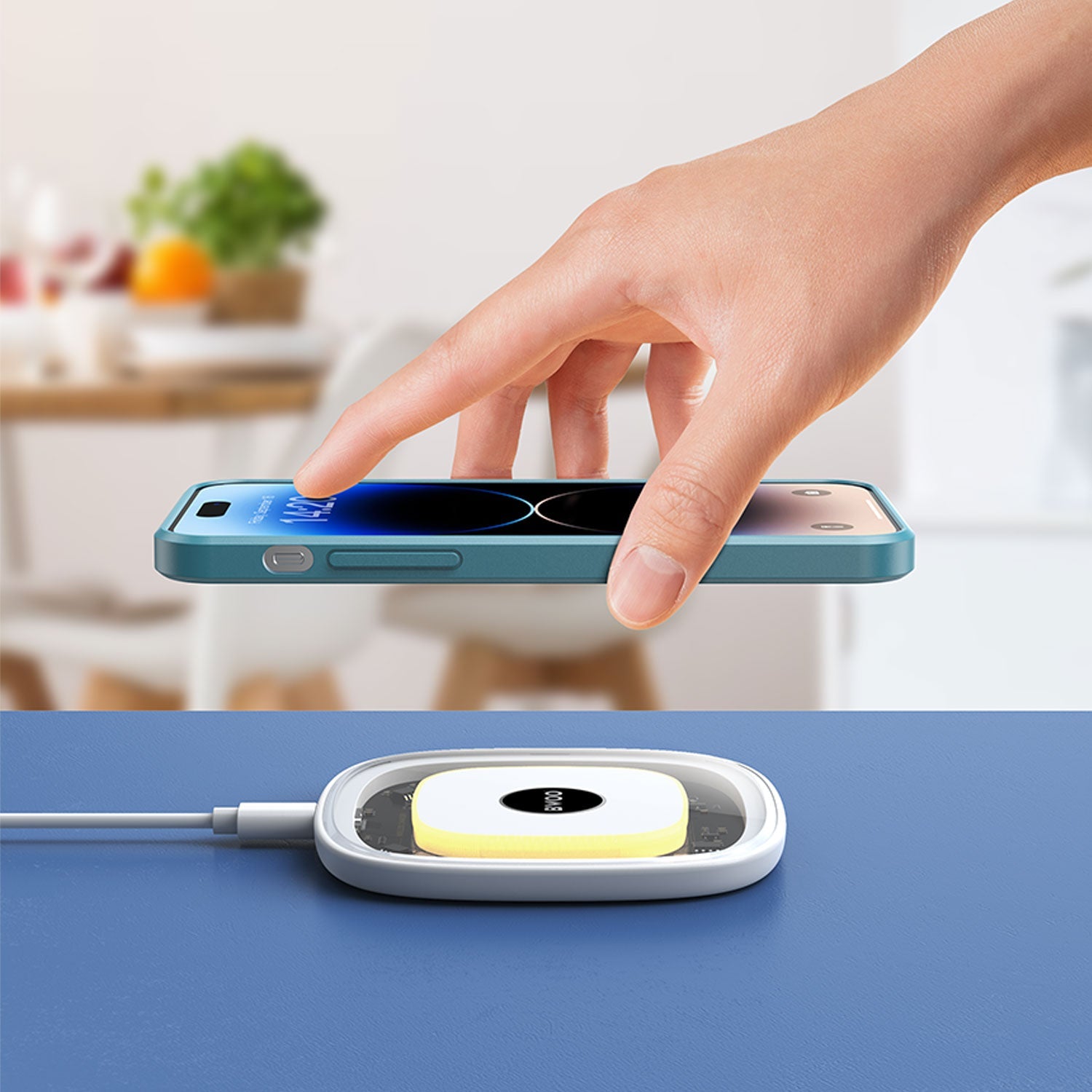 15W QI Transparent Phone Wireless Phone Charger - Elite Phones