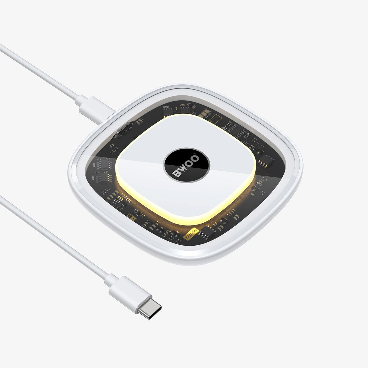 15W QI Transparent Phone Wireless Phone Charger - Elite Phones