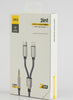 Jbq 2 in 1 Digital Audio Auxiliary Cable For Type C, Compatible With iPhone 1.2M