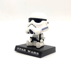 Small Figures Shacking Head&Mobile Holder - Star War White