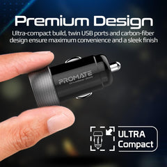 Promate 20W Quik Charging Mini Car Charger