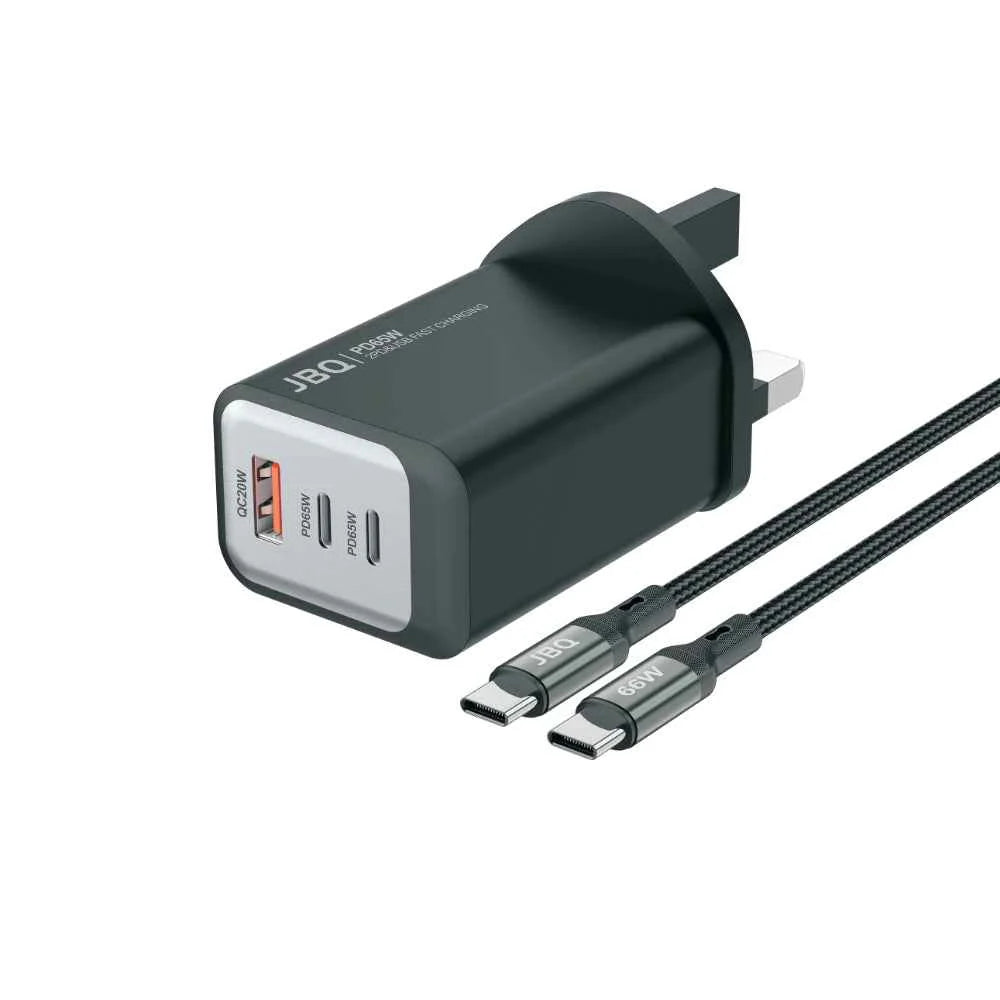 JBQ Fast Charger 65W With Type-C Cable 66W