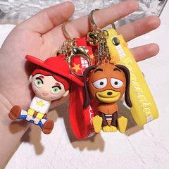 Rubber Keychain Toy Story - Jessie Set - Red