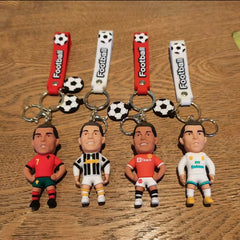 Rubber Keychain Football Ronaldo Madrid